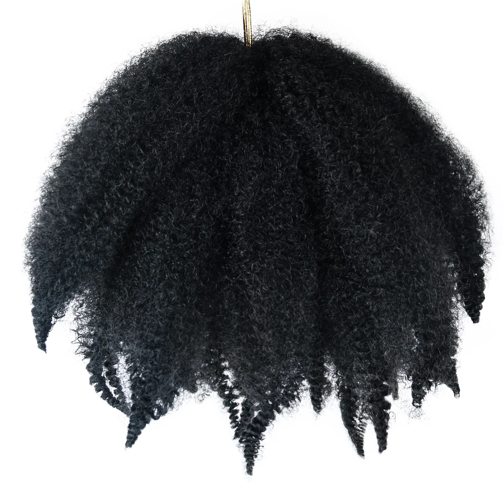 Black Star Hair 8 Pollici Afro Sintetico Crochet Marley Trecce Capelli Kinky Twist Intrecciare Le Estensioni Dei Capelli Per Le Donne