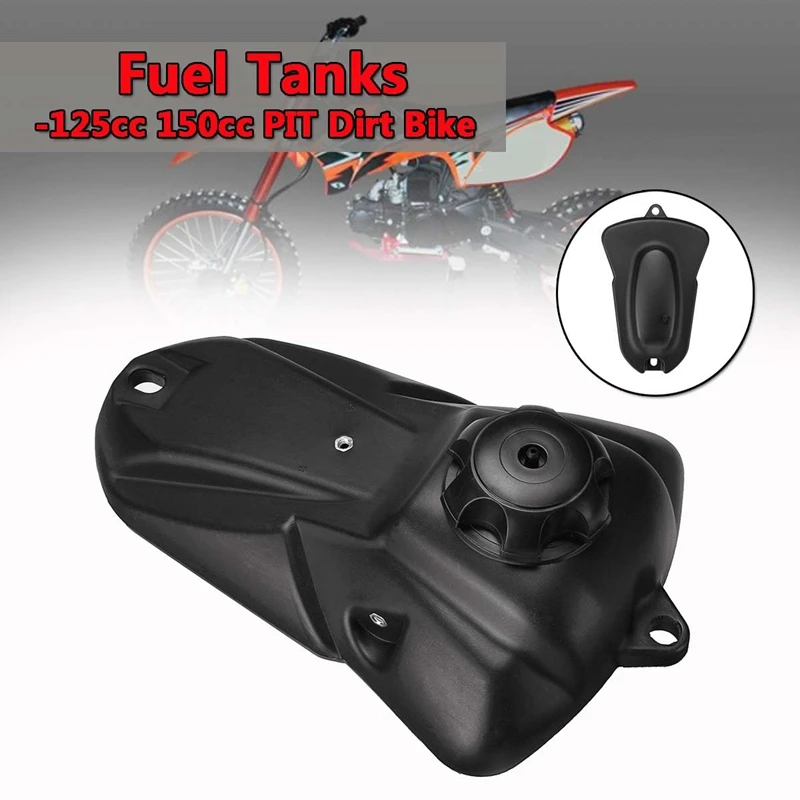 Топливный бак мотоцикла для 125Cc 150Cc Pit Pro Кроссовый мотоцикл Черный Газ бензиновое горючее танки с крышкой минимотор мотокросса