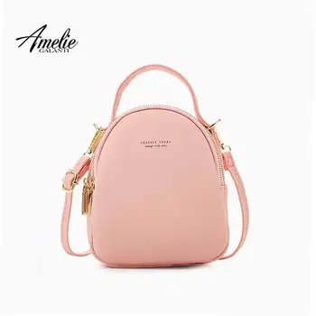 

AMELIE GALANTI Leather Mini Backpack Purse for Women Ladies Bookbag Multi-Function Luxury Shoulder Bag Messgner Bags рюкзак
