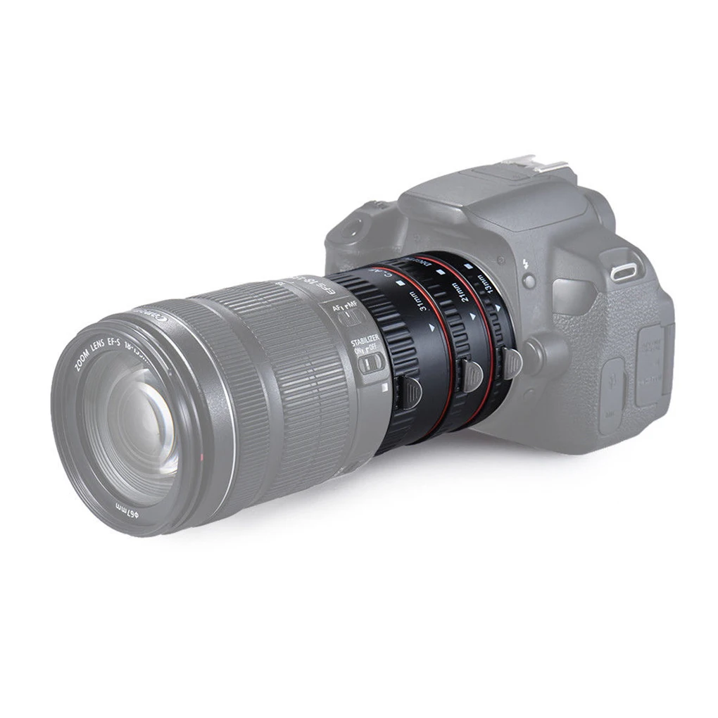 Адаптер объектива с автофокусом AF макро Удлинительное Кольцо для Canon EOS EF-S объектив 750D 80D 7D T6s 60D 7D 550D 5D