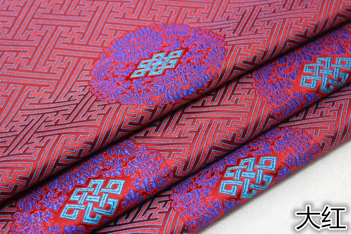 Китайский стиль Тан костюм монгольский Тибетский халат шелковый атлас Dmask материал для обивки подушки ткань для поделок из жаккардовой парчи