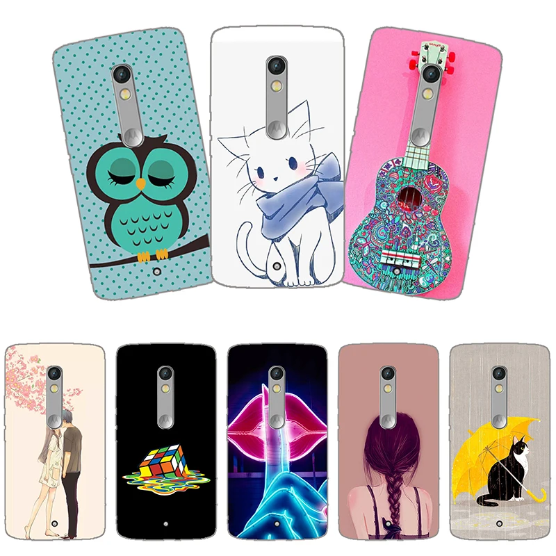 Чехол с рисунком для Motorola Moto X Play XT1562 XT1563 задняя крышка мягкий силиконовый чехол