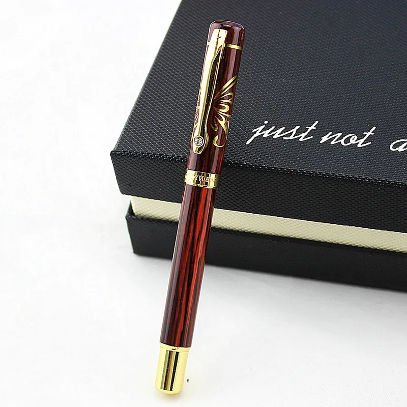 Горячая шариковая ручка dika wen высокого качества Алмазная Золотая клипса F Nib Ink/бренд/авторучка - Цвет: Q