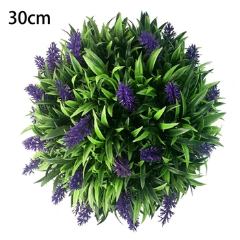 

Artificial Purple Lavender Flower Ball Hanging Topiary Garden Basket Plant Decor Simulation plant lavender ball green plant deco