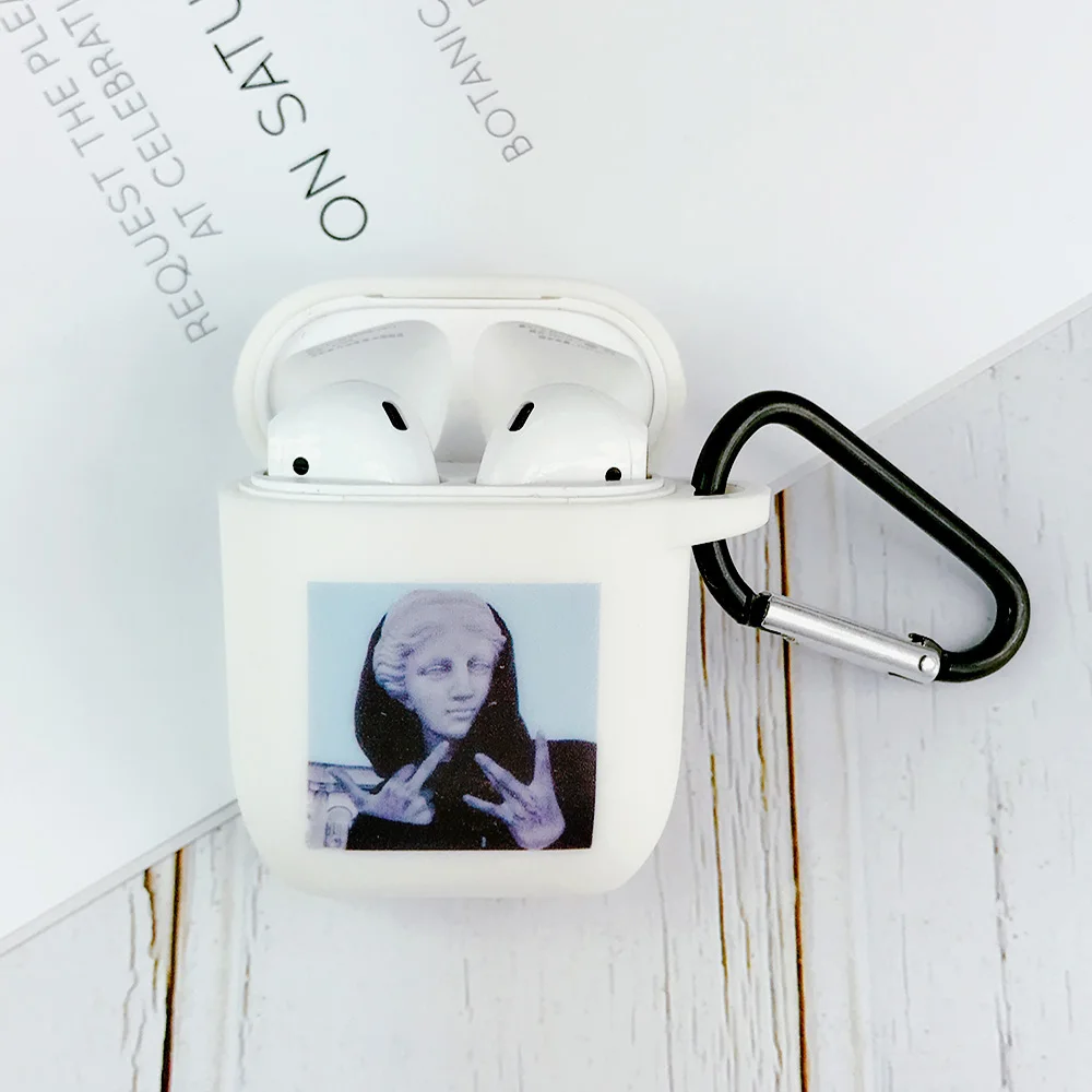 EJTWHI074 Классный чехол для Apple airpods чехол со смешными героями из мультфильмов статуи искусство Беспроводной Bluetooth наушники чехол для переноски 1/2 Мягкая Зарядка чехол s - Цвет: EJTWHI074