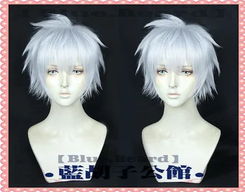 

Anime Arifureta: From Commonplace to World's Strongest Hajime Nagumo Cosplay Wigs 30cm Short Silver Hair Cosplay Wigs + Wig Cap