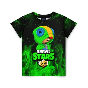 

New children's novelty children's T-shirt 3D fight star Leon