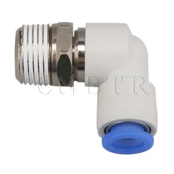 

CNBTR BSPT 3/8" Elbow Pneumatic Tube Push in Fitting Connector for 8mm Tube