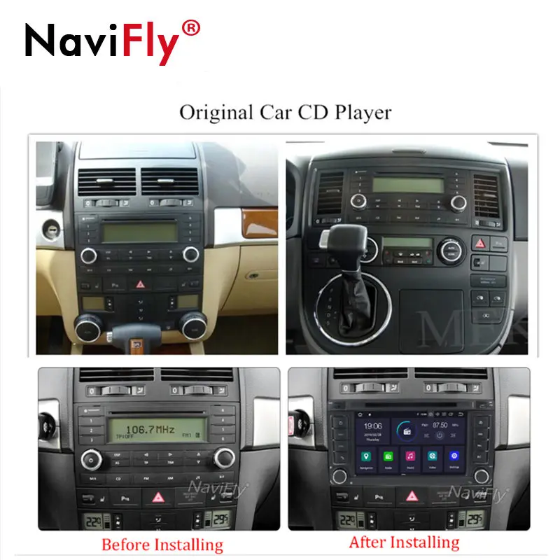 Ips DSP 8Core Android 9,0 автомобильный dvd-радиоплеер для Volkswagen Touareg Transporter T5 Multivan gps navi с рулем