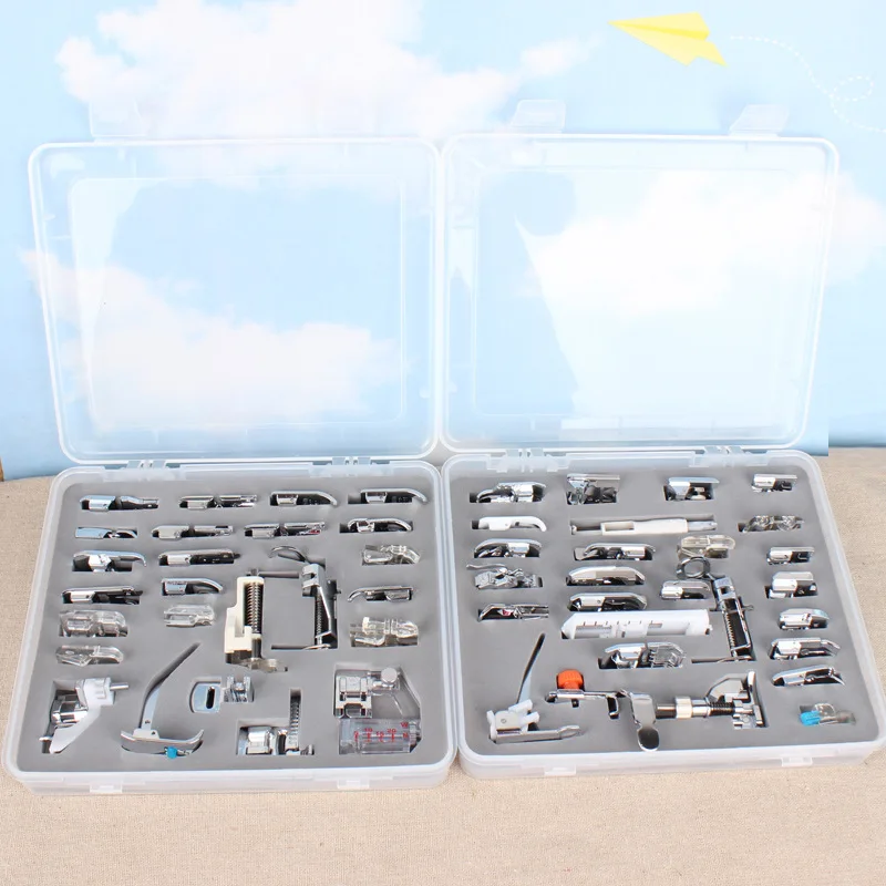 Household Sewing Machine Presser Foot Multi-functional Sewing Accessories 32-Piece 42-Piece 48 Pieces 52 Pieces 62-Piece Presser