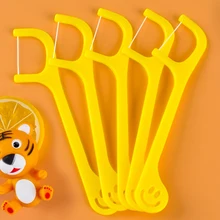 80 шт. детская зубная нить зубочистка детская зубная нить наклейка зубочистка удаляет продукты питания и зубной налет зубочистки уход за полостью рта