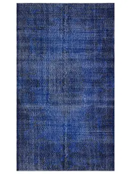 

Dark Blue Carpet, Turkish Antique Furniture Home Office Rug 1484