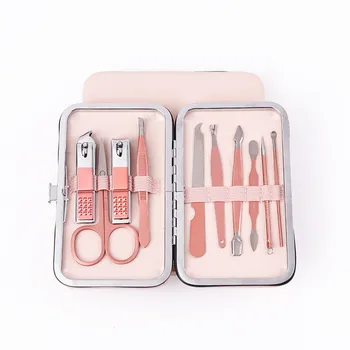 

10/12/16pcs Stainless Steel Nail Clipper Set Professional Scissors Suit With Box Trimmer Grooming Manicure Kit Nail Tool#0805g30