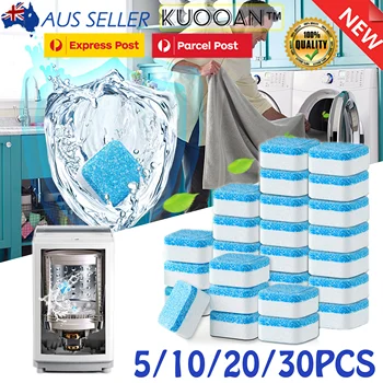 

AU Stock 5/10/20/30X Solid Washing Machine Tub Cleaner Effervescent Tablet Washer Deep Clean Remover Deodorant