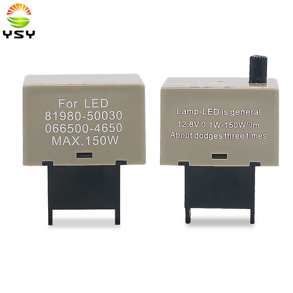 YSY 1pc 8-Pin Flashing Speed Adjustable Electronic LED Flasher Assy Relay Fix For Lexus Scion Toyota LED Turn Signal Light Bulbs