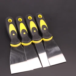 Couteau à mastic en acier inoxydable, pelle de nettoyage épaissie, couteau mural en verre, carrelage, couteau de grattoir, outils de couture avec poignée 1 pièce 
