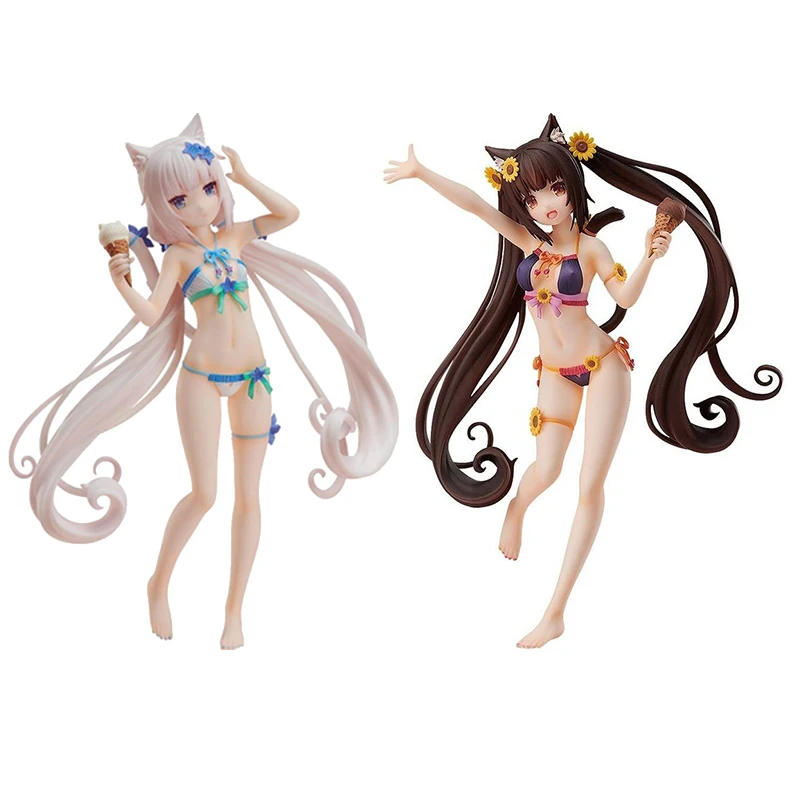 

Native NEKOPARA EXTRA VANILLA Chocola Swimsuit Ver Sexy girls japanese Anime PVC adult Action Figures toys EFI0