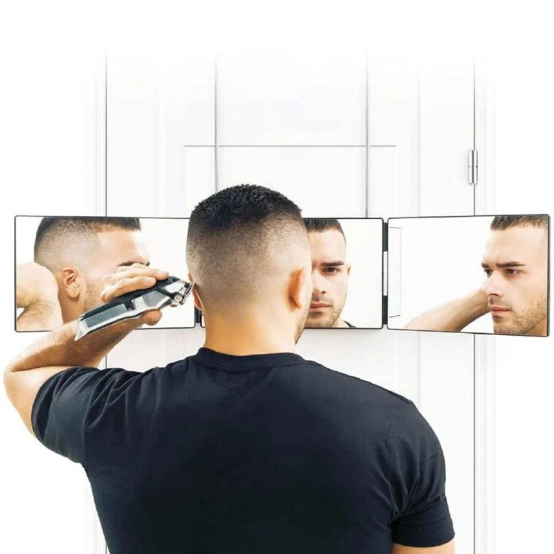 3-Way Mirror A 360-degree Viewing Angle Practicing Mirror For Self Hair  Cutting And Styling DIY Haircut Tool Decorative Mirrors