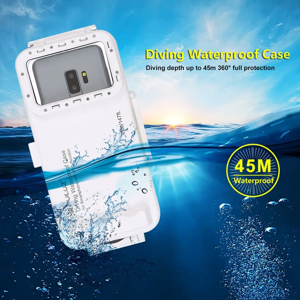 

Puluz Android Type-C Otg Mobile Phone Universal Diving Waterproof Case Pc+Abs Protective Case 45 Meters Waterproof Pu9100W