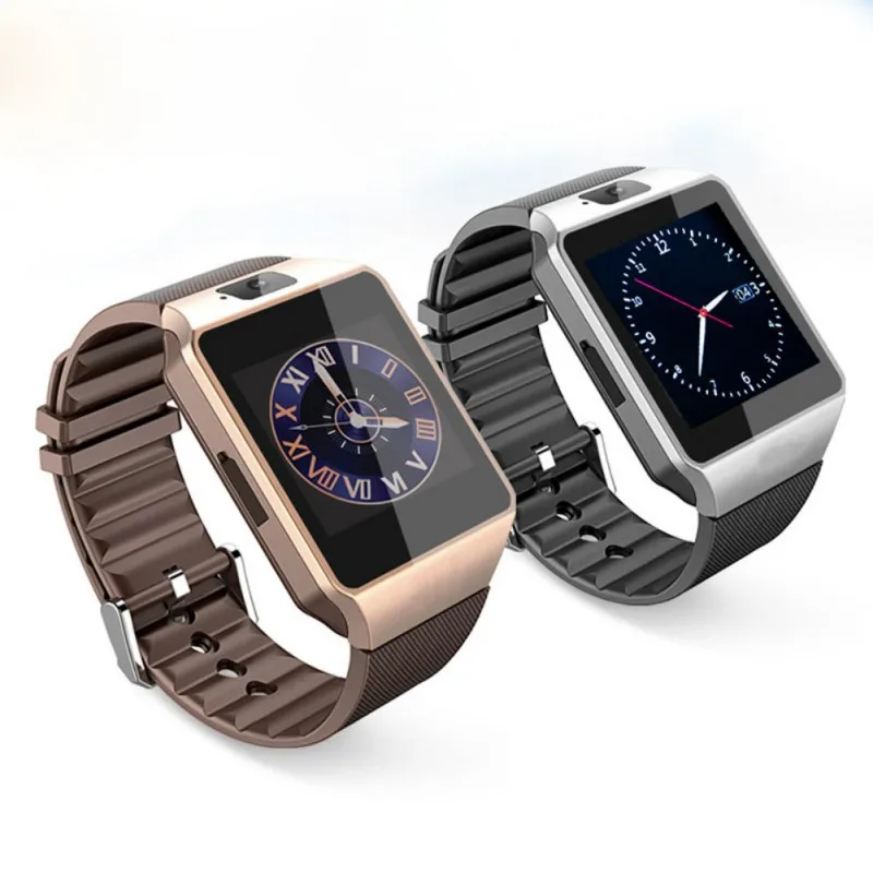 Сенсорный экран Bluetooth Смарт часы DZ09 Smartwatch Поддержка нескольких языков для Ios Android телефонов с камерой наручные sim-карты