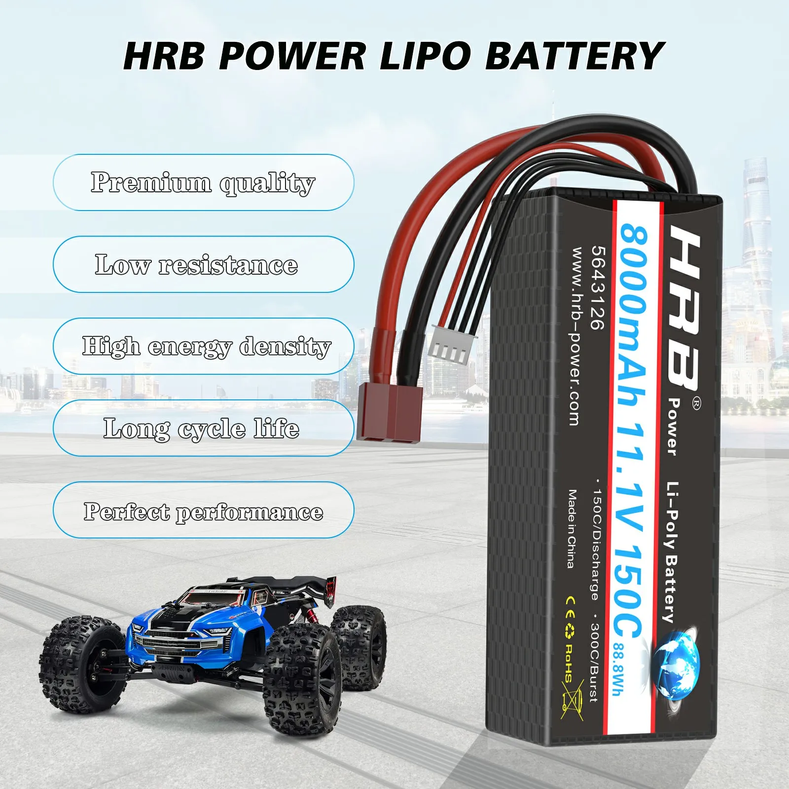 2pcs HRB 3S 2200mAh 11.1V XT60 100C LiPo Battery for RC Airplane Drone 2pcs HRB 3S 2200mAh 11.1V XT60 100C LiPo Battery for RC Airplane Drone