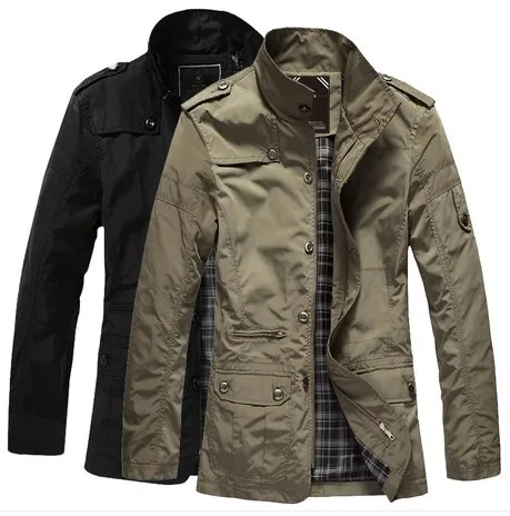 

Spring And Autumn MEN'S Jacket Thin Large Size MEN'S Coat Mid-length Trench Coat Business Casual Tops 1045