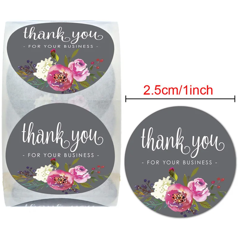 Благодарим вас за ваш Бизнес заказа наклейки этикетки для печати спасибо за покупку поддержку моего небольшой Бизнес почтовая этикетка - Цвет: 1