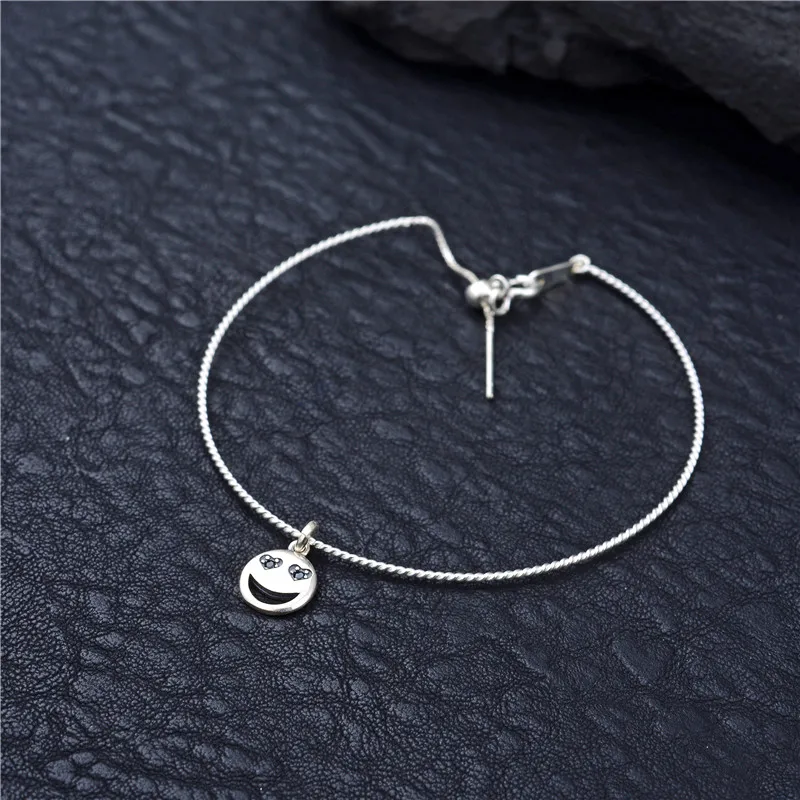 Модные серебряные ювелирные изделия смайлик кулон стерлингового серебра 925 925 ювелирные изделия мисс подарок серебро 925 браслет серьги