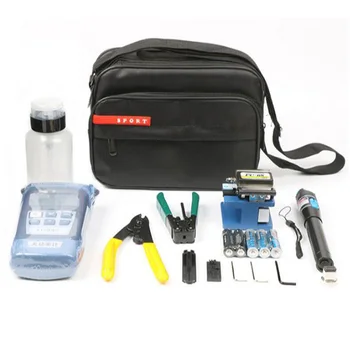 

FC-6S FTTH Optic Kit Assembly Termination Tool FC-6S Fiber Cleaver Optical Power Meter Finder 5km & Visual Fault Locator 1mw