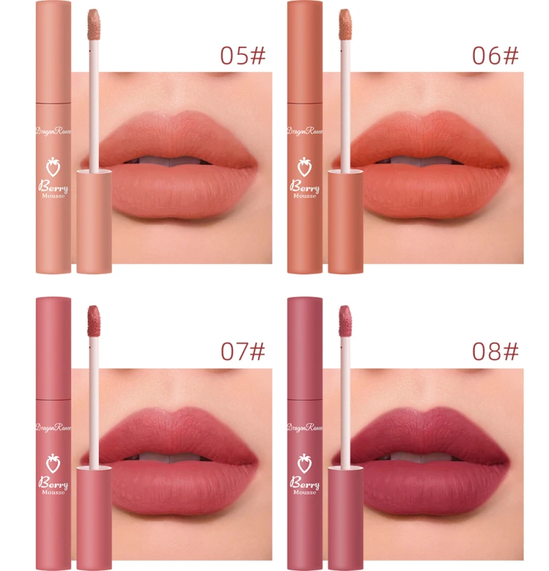 12 Colors Velvet Matte Lip Gloss Waterproof Moisturizing Easy To Wear Long Lasting Hydrating Liquid Lipstick Beauty Cosmetics