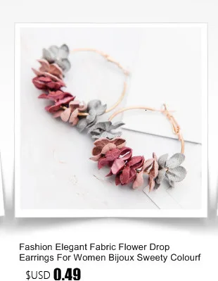 Элегантные тканевые висячие серьги в виде цветка, серьги в виде лепестков, большие шармы, круглые серьги для женщин, букле d'oreille femme