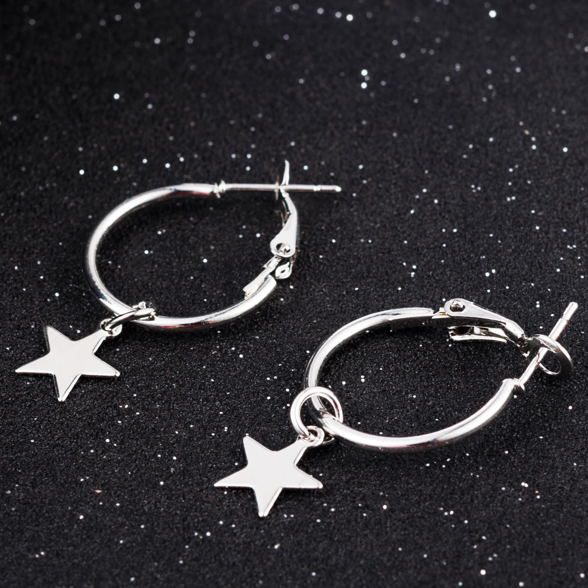

2019 Simple White Gold Color Star Tassel Drop Dangle Earrings for Women Earrings Personality Fashion boucle d'oreille pendientes