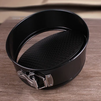 

Elenxs 2019 Carbon Steel Cake Mold Baking Pans Metal Round Baking Dish Bakeware Non-stick Removable Bottom Cake Pans Accessories