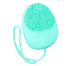 Мини-электрическая Массажная щетка для чистки лица, силиконовая водостойкая щетка для чистки лица
