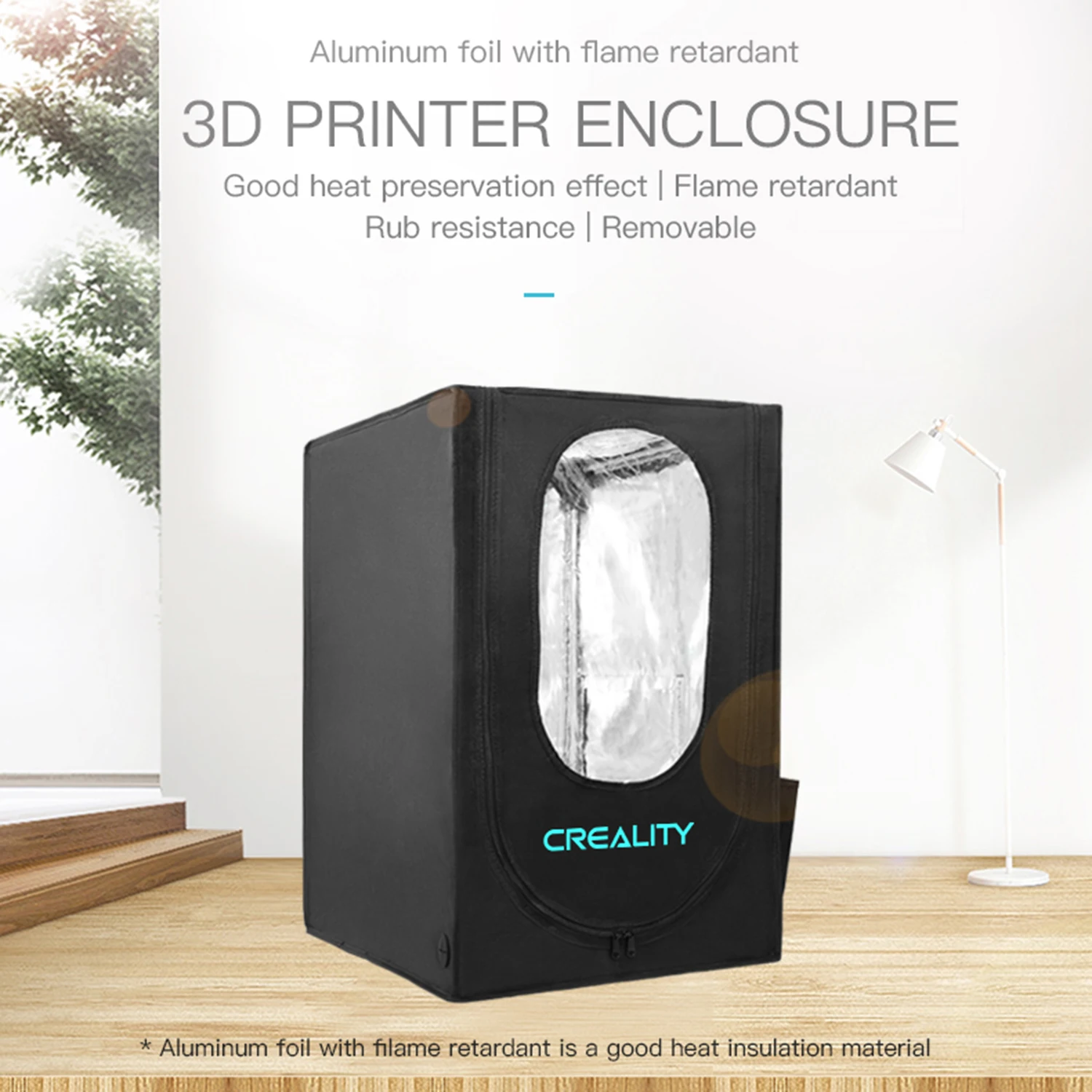 Creality 3D 3D Printer Enclosure Protection Cover Heat Preservation Flame Retardant for Ender-3 Series/CP-01/Ender-2/CR-100 Malaysia