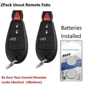

2pcs Remote Keyless Entry Remote Car Key M3N5WY783X 433MHZ For Dodge Challenger Chrysler Replace Car Accessories