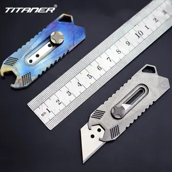 

Titaner Beidou as Devil Fish Utility Knife Titanium Wine from Multifunctional Three Block Opening and Closing Portable Mini EDC