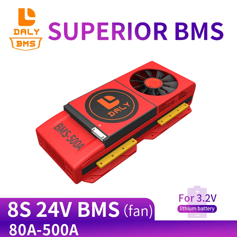 18650 3 2 V LiFePo4 8S 24V 80A 100A 200A 500A LFP PCM плата защиты батареи BMS с сбалансированным литиевым