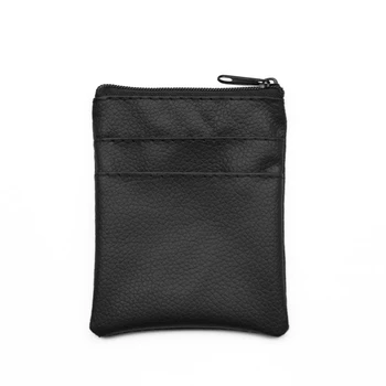 

Vintage Unisex PU Leather Purse Zipper Wallet Coin Key Holder Case Pouch Bag Change Organizer