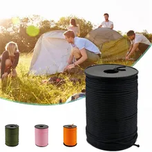 100M 5 Strand Core Tent Rope Parachute Traction Rescue Tied Cord Outdoor Camping Awning Lanyard Climbing Rope Survival Equipment