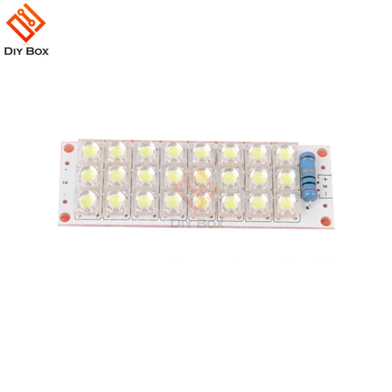 DC 3V-5V12V 12 бит 24 бит 48 бит светодиодный супер яркий белый светодиод Пиранья светодиодный доска ночь светодиодный свет лампы для проектора