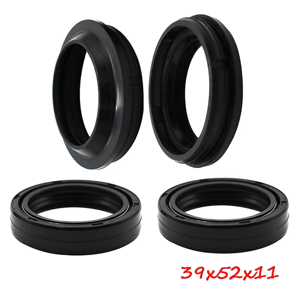 

Motorcycle 39x52x11mm Front Fork Damper Oil Seal Dust Seal Shock Absorber For Honda VT700 750 800 3XV/TZR250 CB900F XL350R