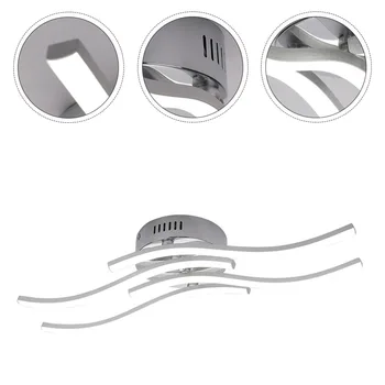 

1Pc Light Wave Ceiling Lamp Wave Ceiling Light Light Fixture for Ceiling Home Room Bedroom