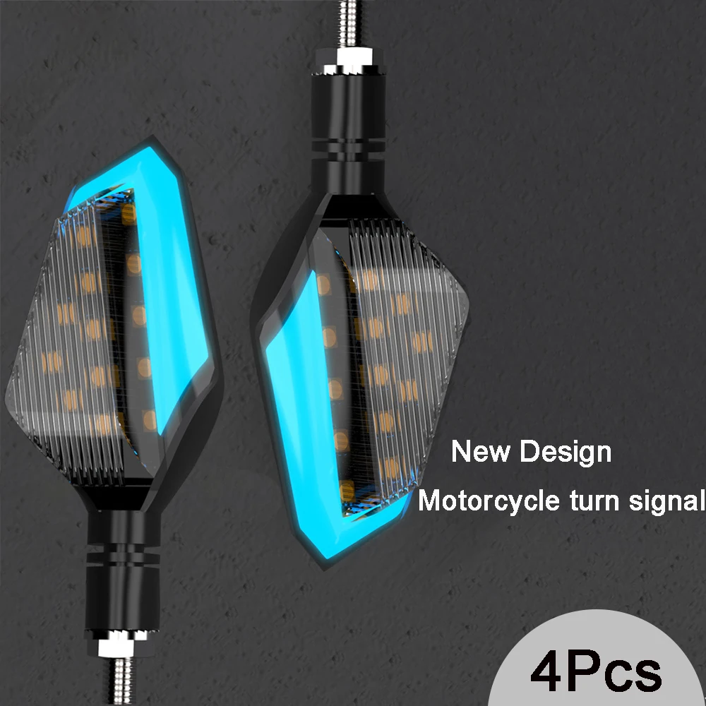

4Pcs 12V Led Motorcycle Turn Signal Brake Lamp Indicator Light Flasher Blinker For Kawasaki ZX-6R ZX-10R ZX-14R z750 z1000 z650