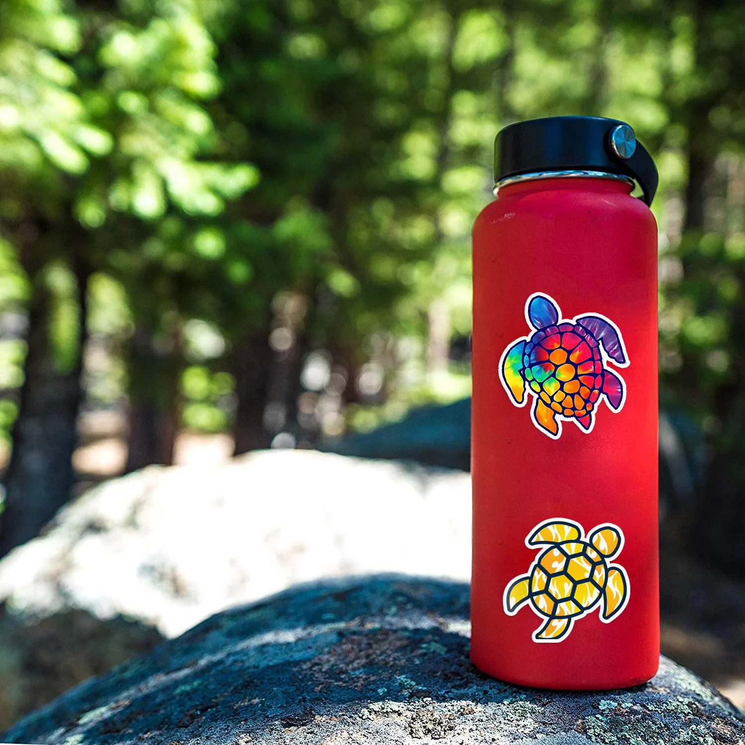 50pcs cute girl Stickers Sea Turtle Summer surf beach decal hydro flask sticker For Laptop Fridge 5