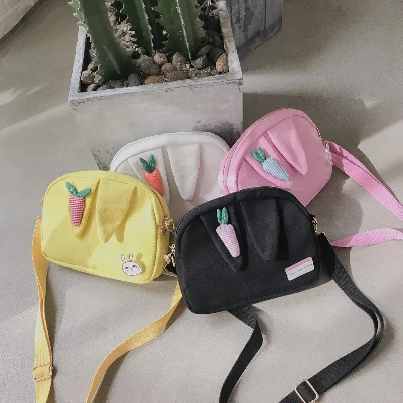 Сумка на плечо INS в японском стиле, кошелек для девочек, милый кролик, Ушастый мешок, Холщовая Сумка на плечо для студентов, маленькая сумка на плечо