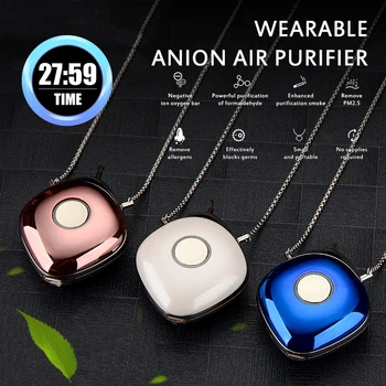 

6 Million Negative Ion Air Purifier with Oxygen Bar in Addition to PM2.5 for Maldehyde Second-hand Smoke Necklace Hot Sale