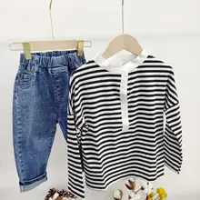 Осень и зима стиль Южная Корея популярный бренд детской одежды для мужчин и женщин детские джинсы inskids одежда