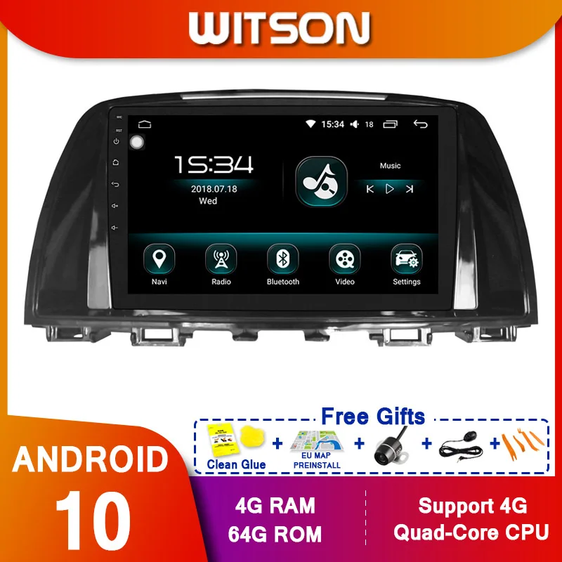 WITSON 9 &quotFULL HD сенсорный экран Android 10 0 Восьмиядерный Автомобильный GPS