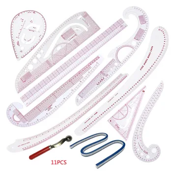 

French Curve Sewing Set Sewing Ruler Multi-functional Sewing Tools Cutting Ruler Clothing Sample Metric Yardstick